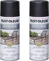 Rust-Oleum 7220830-2PK Stops Rust Textured Spray Paint, Black, 12 Ounce (Pack of 2)
