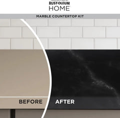 Rust-Oleum 369548 Home Marble Countertop Coating Kit, 72 fl oz, Black