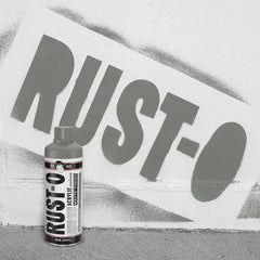Rust-Oleum Rust-O Acrylic Spray Paint | Street Artist Spray Paint for Murals | Weather Resistant for Concrete, Wood, Brick and Other Surfaces | 11 Ounce | Matte Space Dust | 6 Pack