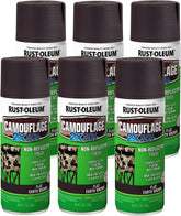 Rust-Oleum 279178-6PK Camouflage 2X Ultra Cover Spray Paint, 12 oz, Earth Brown, (Pack of 6)