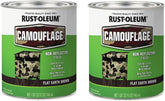 Rust-Oleum 379559-2PK Specialty Camouflage Paint, Quart, Flat Earth Brown, (Pack of 2)