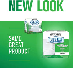 Rust-Oleum 385279 Tub And Tile Refinishing 2-Part Kit, Satin White