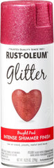 Rust-Oleum 301818 Specialty Glitter Spray Paint, 10.25 oz, Bright Pink