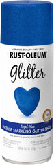 Rust-Oleum 299425 Specialty Glitter Spray Paint, 10.25 Oz, Royal Blue