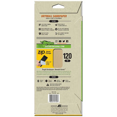 Gator 7158 Hook and Loop Fine 120-Grit Drywall Sheet Sandpaper, 4.5 x 10.5 Inch, 6 Sheets