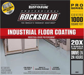 Rock Solid Rust-Oleum 322759 RockSolid Professional Industrial Floor Coating Kit, High Gloss Gray 2.81 Gallon (Pack of 1)
