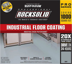 Rock Solid Rust-Oleum 322759 RockSolid Professional Industrial Floor Coating Kit, High Gloss Gray 2.81 Gallon (Pack of 1)