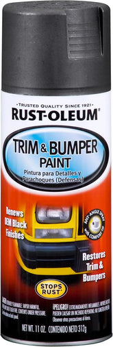 Rust-Oleum 251574 Automotive Trim & Bumper Spray Paint, 11 oz, Black