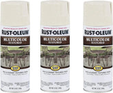Rust-Oleum 239121-3PK Stops Rust Multi-Color Textured Spray Paint, 12 oz, Caribbean Sand, 3 Pack