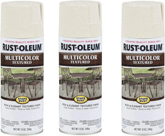 Rust-Oleum 239121-3PK Stops Rust Multi-Color Textured Spray Paint, 12 oz, Caribbean Sand, 3 Pack