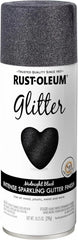 Rust-Oleum 299424 Specialty Glitter Spray Paint, 10.25 Oz, Midnight Black