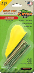 Gator MicroZip Sander Kit, Assorted Grits, 3.5" x 1"