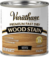 Varathane Premium Fast Dry Wood Stain | 1 Hour Dry Time | 1 Coat Color | Interior Wood Stain | Furniture, Cabinets, Doors, Trim | Half Pint | Honey Maple