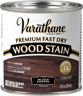 Varathane Premium Fast Dry Wood Stain | 1 Hour Dry Time | 1 Coat Color | Interior Wood Stain | Furniture, Cabinets, Doors, Trim | Half Pint | Black Cherry