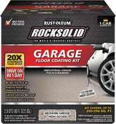Rust-Oleum 381086 RockSolid Polycuramine Garage Floor Coating, 1 Car Kit, High Gloss Modern Greige