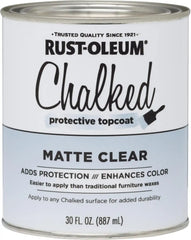 Rust-Oleum 287722 Chalked Ultra Matte Interior Paint, 30 oz, Matte Clear Topcoat