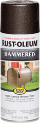 Rust-Oleum 7218830 Stops Rust Hammered Spray Paint, 12 oz, Dark Bronze