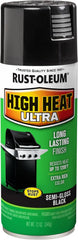 Rust-Oleum 241169-6PK High Heat Ultra Spray Paint, 12 oz, Black, 6 Pack