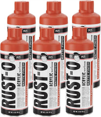 Rust-Oleum Rust-O Acrylic Spray Paint | Street Artist Spray Paint for Murals | Weather Resistant for Concrete, Wood, Brick and Other Surfaces | 11 Ounce | Matte Ghost Pepper | 6 Pack