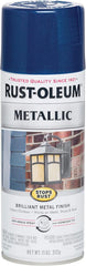 Rust-Oleum 7251830 Stops Rust Metallic Spray Paint, 11 oz, Cobalt Blue
