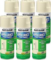 Rust-Oleum 210372-6PK Specialty Appliance Epoxy Spray Paint, 12 oz, Biscuit, 6 Pack