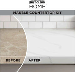 Rust-Oleum 384964 Home Marble Countertop Coating Kit, 72 fl oz, White