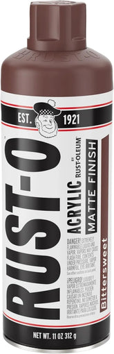 Rust-Oleum Rust-O Acrylic Spray Paint | Street Artist Spray Paint for Murals | Weather Resistant for Concrete, Wood, Brick and Other Surfaces | 11 Ounce | Matte Bittersweet