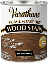 Varathane Premium Fast Dry Wood Stain | 1 Hour Dry Time | 1 Coat Color | Interior Wood Stain | Furniture, Cabinets, Doors, Trim | Quart | Briarsmoke