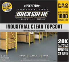Rust-Oleum 322762 RockSolid Professional Industrial Floor Coating Kit, High Gloss Clear