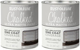 Rust-Oleum Aged Gray Chalked All-in-One Ultra Matte Paint | One Coat Coverage | No Primer, Sanding, Or Topcoat Needed | Easy Clean Up | Made in USA | 30 OZ | 2 Pack - Packaging may vary
