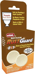 Rust-Oleum RustGuard Rust Stain Remover | Heavy-Duty Iron Stain Remover & Toilet Bowl Cleaner For White & Colored Toilets | 2 Tablet Box (Pack of 6)