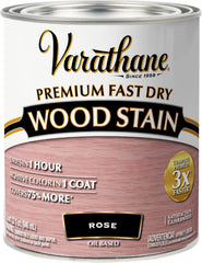 Varathane Premium Fast Dry Wood Stain | 1 Hour Dry Time | 1 Coat Color | Interior Wood Stain | Furniture, Cabinets, Doors, Trim | Quart | Rose