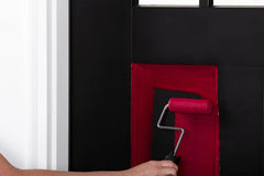 Rust-Oleum 369385 Advanced Dry Door & Trim Paint, Quart, Satin Cranberry