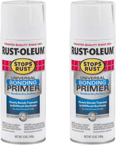 Rust-Oleum 285011-2PK Stops Rust Universal Bonding Primer Spray, 12 oz, White, 2 Pack