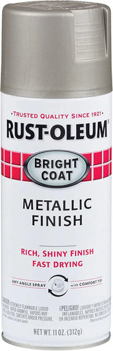 Rust-Oleum 7715830 Stops Rust Bright Coat Metallic Spray Paint, 11 Oz, Aluminum