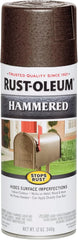 Rust-Oleum 210880 Stops Rust Hammered Spray Paint, 12 oz, Brown