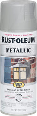 Rust-Oleum 7277830 Stops Rust Metallic Spray Paint, 11 oz, Matte Nickel