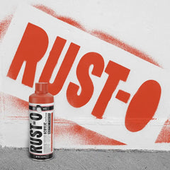 Rust-Oleum Rust-O Acrylic Spray Paint | Street Artist Spray Paint for Murals | Weather Resistant for Concrete, Wood, Brick and Other Surfaces | 11 Ounce | Matte Ghost Pepper | 6 Pack