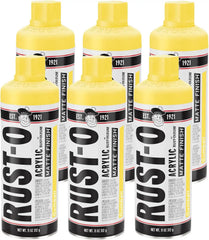 Rust-Oleum Rust-O Acrylic Spray Paint | Street Artist Spray Paint for Murals | Weather Resistant for Concrete, Wood, Brick and Other Surfaces | 11 Ounce | Matte Gumball | 6 Pack