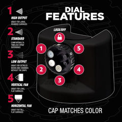 Rust-Oleum 2X Automotive Enamel Custom Spray 5-in-1 Spray Paint, 12 oz, Ultra Matte Black, 6 Pack