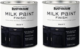 Rust-Oleum 331051-2PK Milk Paint Finish, Quart, Navy, (Pack of 2)
