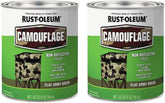 Rust-Oleum 379561-2PK Specialty Camouflage Paint, Quart, Flat Army Green, (Pack of 2)