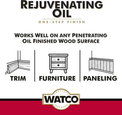 Watco Rejuvenating Oil Spray | Restores Oil‑Finished Wood | Removes Surface Grime | Renews Luster | Clear | 11.25 oz