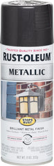 Rust-Oleum 7250830 Stops Rust Metallic Spray Paint, 11 oz, Black Night