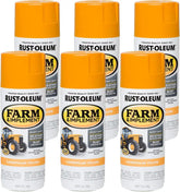 Rust-Oleum 280140-6PK Specialty Farm & Implement Spray Paint, 12 Oz, Gloss Caterpillar Yellow, (Pack of 6)