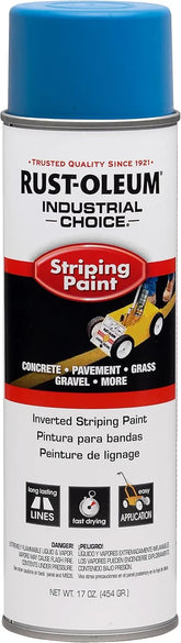 Rust-Oleum 263446 Industrial Choice Inverted Striping 18 oz Spray Paint, Dark Blue/Blue