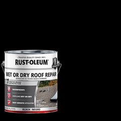 Rust-Oleum Wet or Dry Asphalt Based Roof Repair Cement, Gallon, Black, 2 Pack