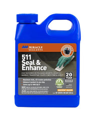 Miracle Sealants 511 Seal & Enhance Premium Enhancing Sealer for Stone & Tile, Quart