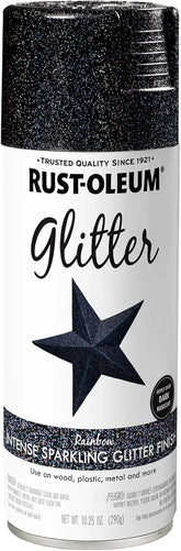 Rust-Oleum 398582 Specialty Glitter Spray Paint, 10.25 Oz, Rainbow