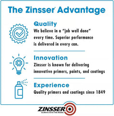 13 oz Zinsser 03959 White Zinsser, Bulls Eye Oil-Based High Hide Stain Blocking Primer